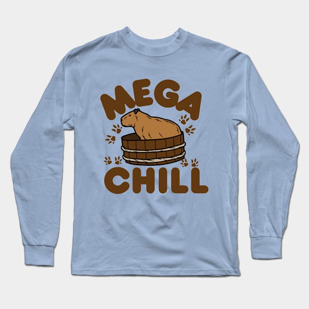 Capybara mega chill Long Sleeve T-Shirt by NomiCrafts